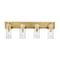 Z-Lite Fontaine 4 Light Vanity, Rubbed Brass & Clear 3035-4V-RB - alternate 8
